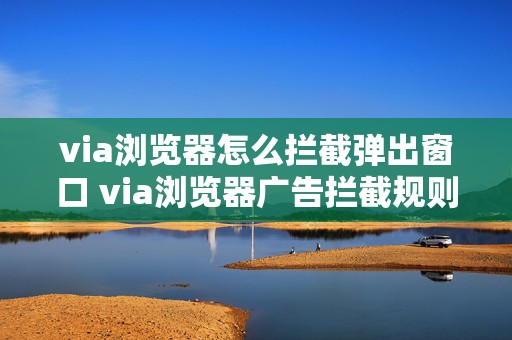 via浏览器怎么拦截弹出窗口 via浏览器广告拦截规则怎么设置