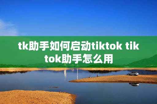 tk助手如何启动tiktok tiktok助手怎么用