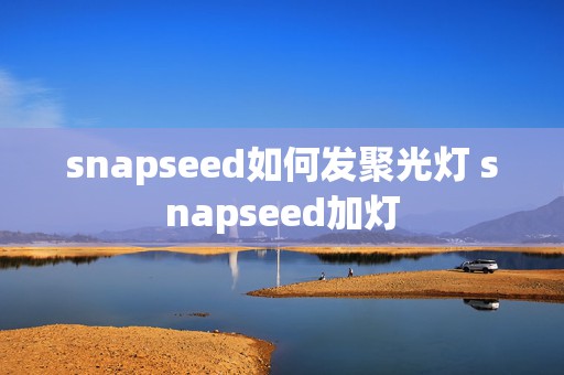 snapseed如何发聚光灯 snapseed加灯