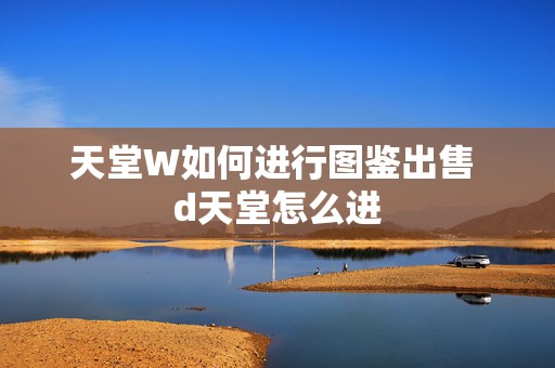 天堂W如何进行图鉴出售 d天堂怎么进