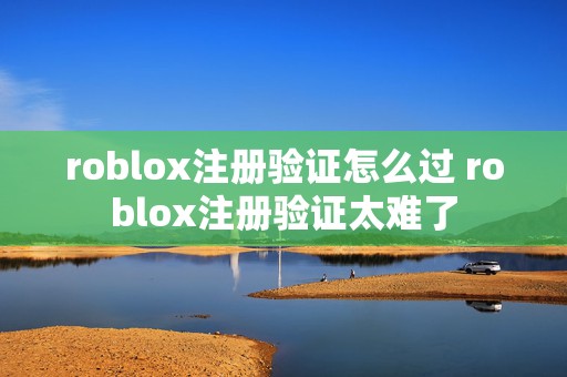 roblox注册验证怎么过 roblox注册验证太难了