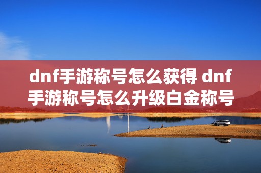 dnf手游称号怎么获得 dnf手游称号怎么升级白金称号