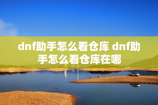 dnf助手怎么看仓库 dnf助手怎么看仓库在哪