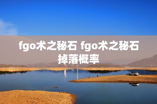 fgo术之秘石 fgo术之秘石掉落概率