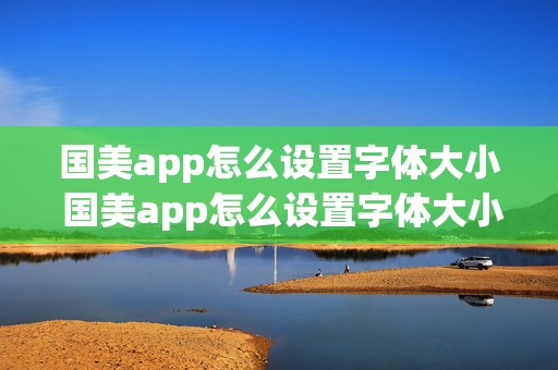 国美app怎么设置字体大小 国美app怎么设置字体大小的