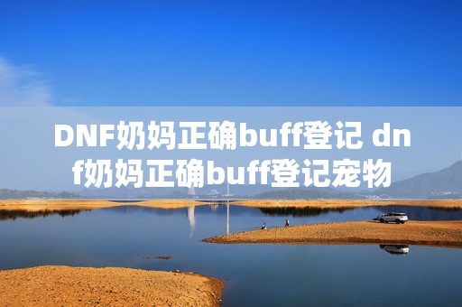 DNF奶妈正确buff登记 dnf奶妈正确buff登记宠物