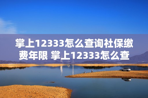 掌上12333怎么查询社保缴费年限 掌上12333怎么查询社保缴费年限呢