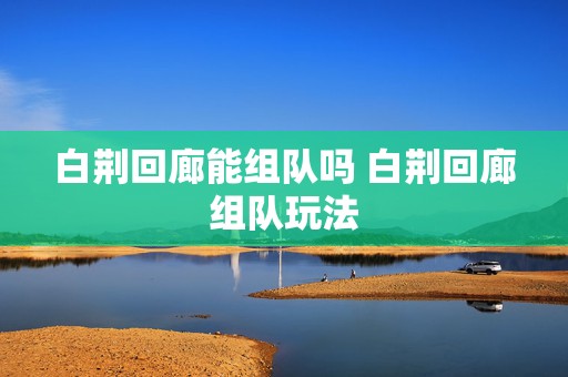 白荆回廊能组队吗 白荆回廊组队玩法