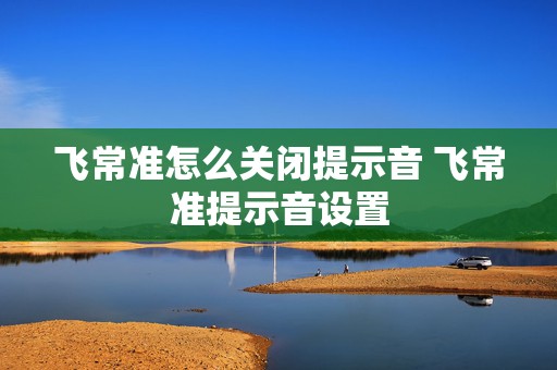 飞常准怎么关闭提示音 飞常准提示音设置