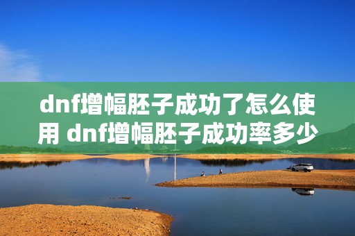 dnf增幅胚子成功了怎么使用 dnf增幅胚子成功率多少