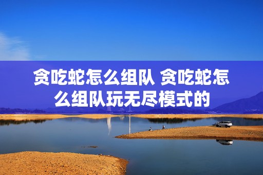 贪吃蛇怎么组队 贪吃蛇怎么组队玩无尽模式的