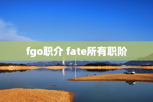 fgo职介 fate所有职阶