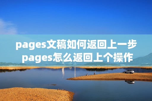 pages文稿如何返回上一步 pages怎么返回上个操作