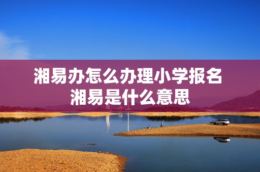 湘易办怎么办理小学报名 湘易是什么意思