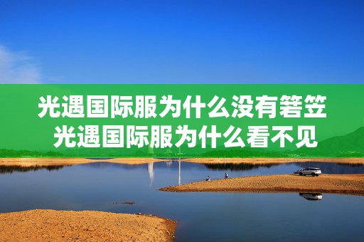 光遇国际服为什么没有箬笠 光遇国际服为什么看不见别人的装扮