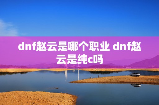 dnf赵云是哪个职业 dnf赵云是纯c吗