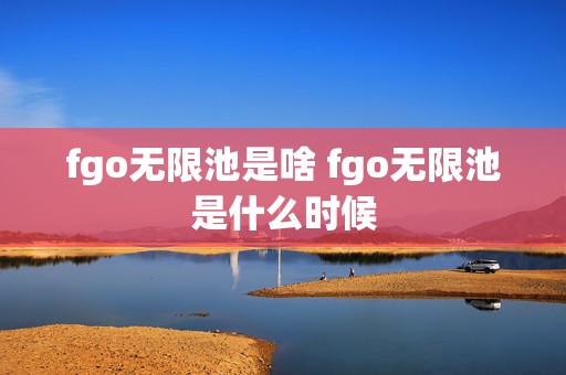 fgo无限池是啥 fgo无限池是什么时候