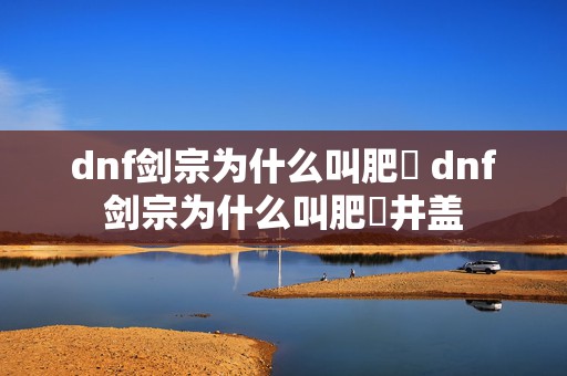 dnf剑宗为什么叫肥鯮 dnf剑宗为什么叫肥鯮井盖