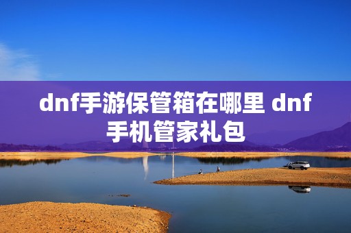 dnf手游保管箱在哪里 dnf手机管家礼包