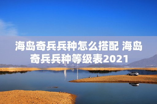 海岛奇兵兵种怎么搭配 海岛奇兵兵种等级表2021