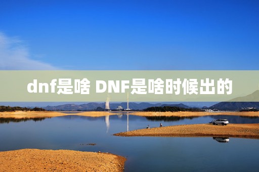 dnf是啥 DNF是啥时候出的