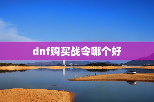 dnf购买战令哪个好