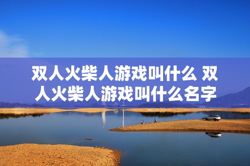 双人火柴人游戏叫什么 双人火柴人游戏叫什么名字