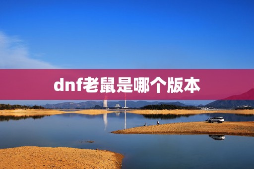 dnf老鼠是哪个版本