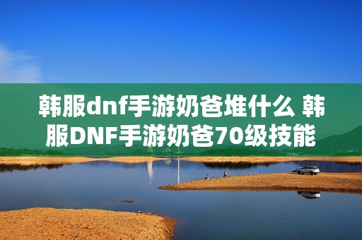 韩服dnf手游奶爸堆什么 韩服DNF手游奶爸70级技能