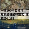 一码100中奖技巧,专家解析解释落实_储蓄版0.253