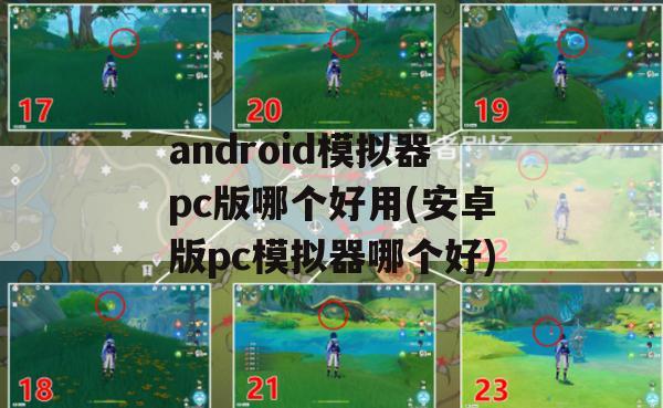 android模拟器pc版哪个好用(安卓版pc模拟器哪个好)