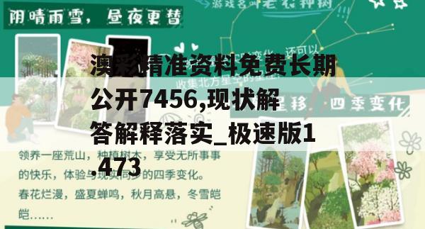 澳彩精准资料免费长期公开7456,现状解答解释落实_极速版1.473